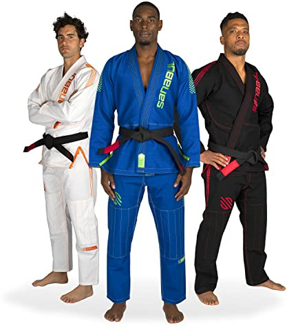 Sanabul Highlights Pro Brazilian Jiu Jitsu Gi Premium BJJ Gi IBJJF Competition - Blue, A0