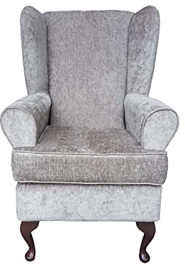 Orthopaedic high seat chair 21seat height in Silver colour for the elderly or infirm, Firm and comfortable, ideal for the disabled, immobile or people recovering from an operation or accident.