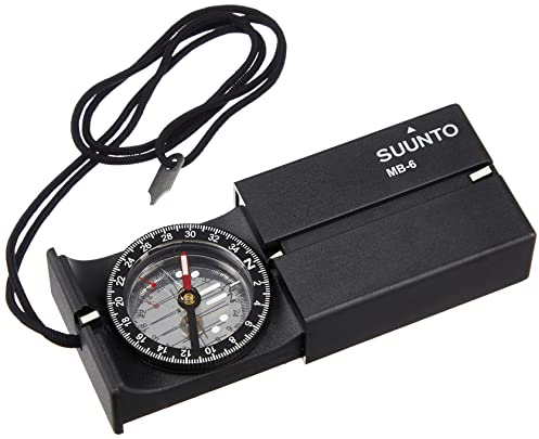 Suunto Kompass MB-6 NH, Nördliche Hemisphäre, SS010605011, Schwarz