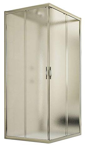 Idralite Evolution Trio 3-seitige Duschkabine 75x90x75 cm H198 ESG-Strukturglas C