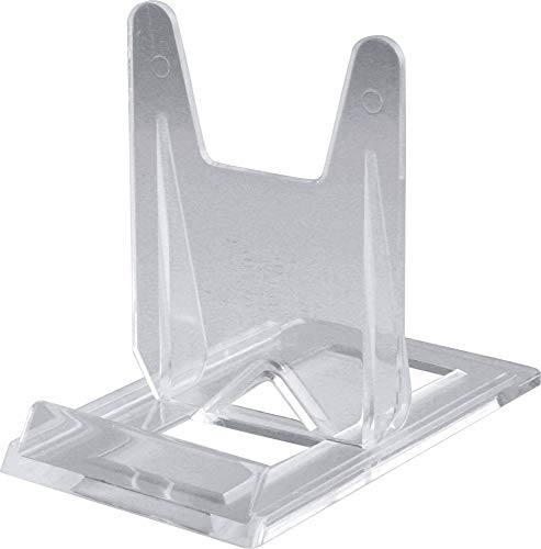 HomeXpert Tellerständer, Transparent, 6 cm breit, 10 cm tief, 8 cm hoch, für Teller Ø 9-27 cm, Minimalistisch, Funktional