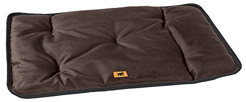FERPLAST - Cama para Perros y Cama para Gatos - Perrera pequeña Lavable - Colchoneta para Perros - Impermeable y a Prueba de arañazos - Cojín Suave para Perros - Jolly, 65 x 48 CM, Marron