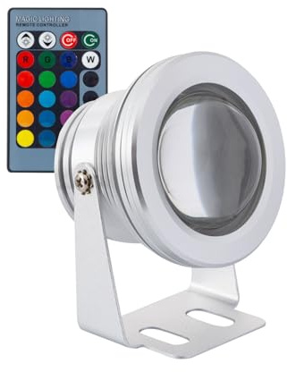 LEDKIA LIGHTING Faretto LED RGB da Superficie 12V 7W IP67 80 mm145º