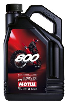 Motul 104039 800 2T Factory Line Off Road, 4 L, 300x234x114, Brown
