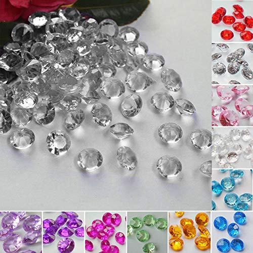 Time to Sparkle 1000 3MM Scatter Diamonds Table Crystals Acrylic Confetti Wedding Party (Silver)