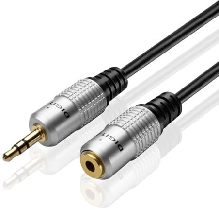 TNP Products 3.5mm AUX Extension Cable 15ft - Male to Female Audio Cord and Jack Adapter Wire Cord Plug for Headphone Extension Cable, Speakers, Laptop, Smartphone, Tablet