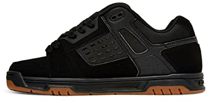 DC Shoes Stag, Zapatillas de Estar por casa Unisex Adulto, Black/Gum, 42 EU