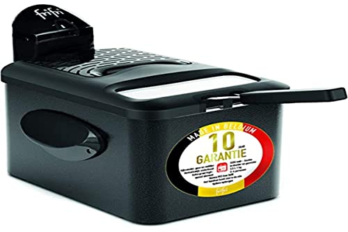 Friteuse Frifri F1905A-DUO - 3200W double filtration noire de 3,5L pour 1 Kg de frites avec cuve en acier inoxydable