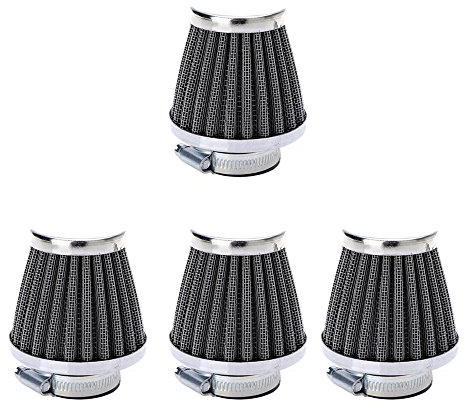 Mintice 4 X Filtre à Air Froid Reniflard Carter Turbo Ventilateur 46mm Mini Bleu pour Voiture Moto