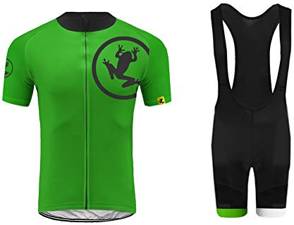 UGLY FROG Kinder Radsport Bekleidung- Jungen Fahrrad Trikot-Set(Trikot Kurzarm+Kurz Radhose)/Radtrikot Kurzarm/Kurz Fahrradhose mit Sitzpolster(Radsport Anzug)