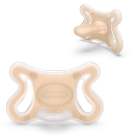 Suavinex, Chupete recién nacido Zero Zero con Tetina Fisiológica SX Pro para Bebés 6 a 18 Meses, Hipoalergénico, Apto para Pieles Sensibles, Silicona Skin-Friendly, Fair