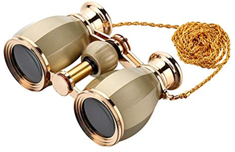 4X30 kikare Teleskop Operaglasögon belagda teaterglas Retro kikare med kedja Telescopio Lady presenter 4 färger