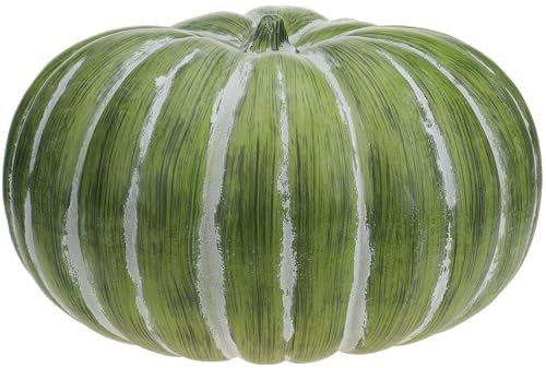 Gresorth 48cm Faux Extra Grande Citrouille Vert Modèle Artificiels Plastique Légume Décoration Réalisme Automne Fruits Réaliste Artisanat Mariage Affichage