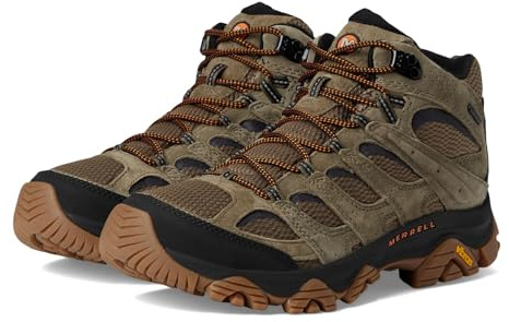 Merrell Men's Moab 3 Mid Waterproof Hiking Boot, New Olive/Gum, 11
