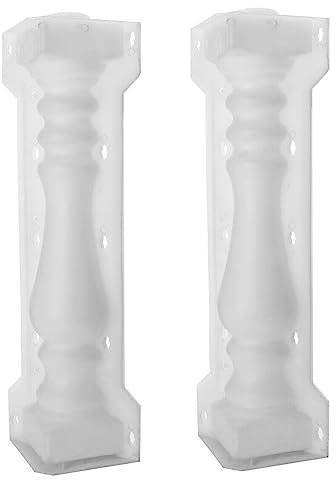 Qiaohome 60X14Cm Columna Molde BalcóN JardíN Piscina Valla Cemento Barandilla Yeso Molde de HormigóN Columna Molde Barandilla Edificio
