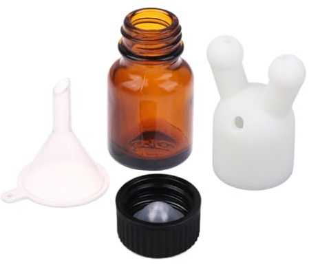 Bouchon d'inhalateur d'huile, inhalateur nasal à double trou étanche, petit diffuseur de personnel rechargeable pour homme et femme 4,9 x 3,2 cm