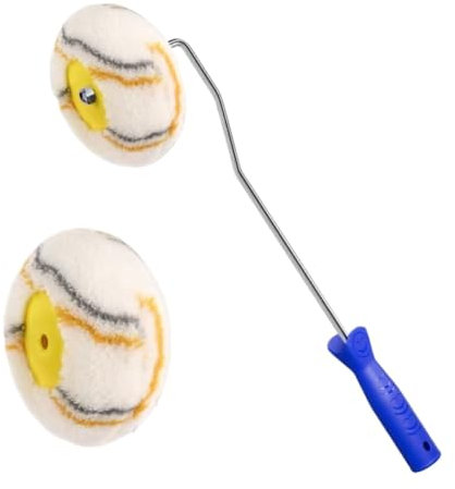 Väggroller, texturroller 4-pack hörnfärgsrullar i 2 storlekar med handtag for väggar och takhörn