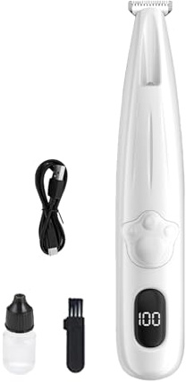 Máquina De Cortar El Pelo Para Gatos - Recortador Impermeable Y Recargable,Cortapelos Para Pelo De Mascotas Para Gatos - Para Ojos, Oídos, Cara Y Nalgas Para Razas De Mascotas Pequeñas, Medianas Y Gra