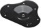 Hettich Tischbein-Montageplatte Schwarz 60 mm