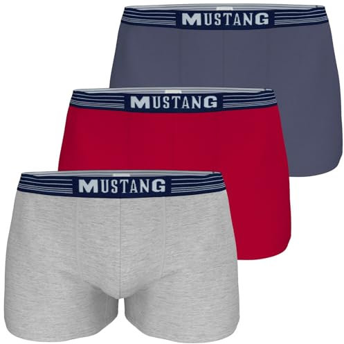 MUSTANG 3-Pack Briefs Single-Jersey Raspberry Size XL