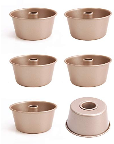 CANDeal 6x Moule à Savarin, Moule à Ciambella, Revêtement Antiadhésif, 10cm