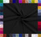 0,5m Baumwoll-Jersey uni 8% Elasthan Baumwollstoff elastisch Meterware Jersey-Stoff Oeko-Tex Kl 1, Farbe:schwarz