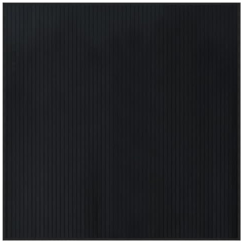 vidaXL Teppich, Bambusteppich Quadratisch, Bambusmatte rutschfest für Wohnzimmer, Läufer Küchenteppich Flurteppich, Modern, Schwarz 100x100cm Bambus