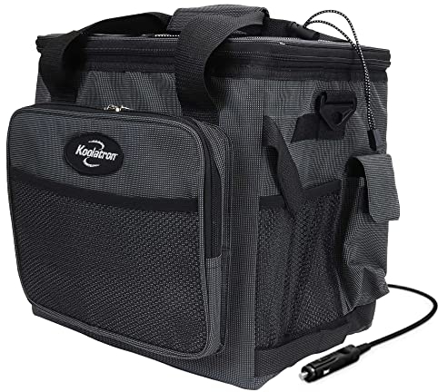 Koolatron 25L Cool Bag Soft & Hard Sided Insulated Cooler Thermal Bag for Food & Drink Keeps Items Warm or Cold Ideal for Picnics Camping Travel Fishing Outdoor Activities, Black