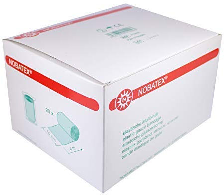 Nobatex elastische Mullbinden in Folie 20 Stück 4m x 10cm
