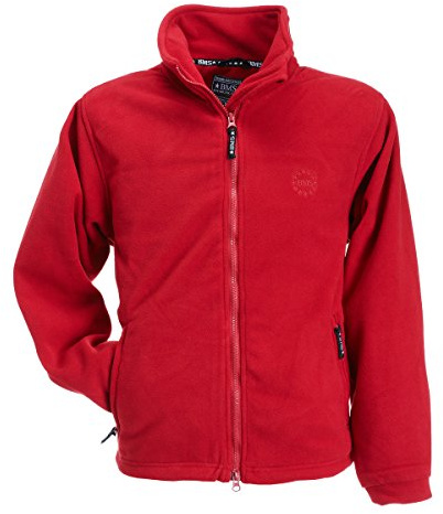 BMS Windsmoother Fleece Jacke, Rot, Größe L