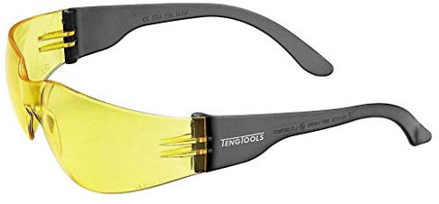 Teng Tools Anti Fog, Scratch Resistant Safety Glasses With Yellow Lenses & Side Protection - SG960Y