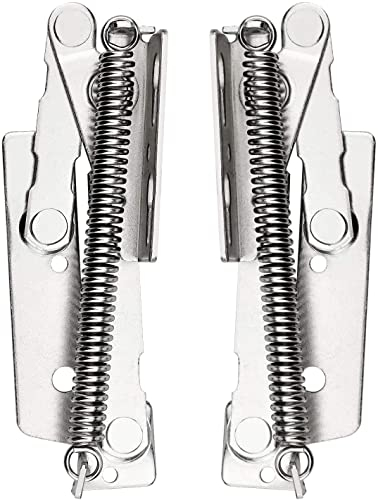 2 Pcs Charnière à Ressort Pour Porte d'Armoire, 80° Paumelles Pour Meuble Haut, Placard, Cuisine - Capacité de Charge Jusqu'à 10 Kg