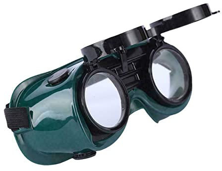 SPORTARC Soudage frontal rabattable - Lunettes de sécurité - Verres verts foncés