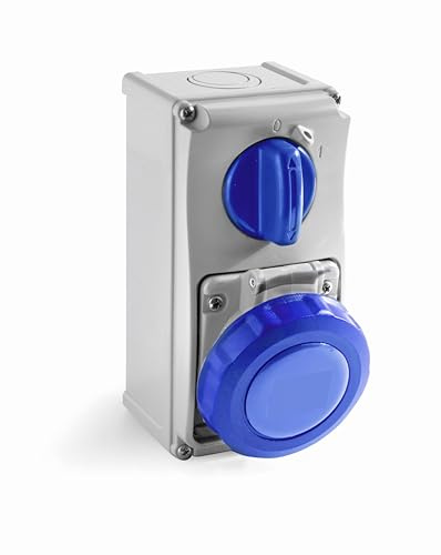 ROSI PRESA INTERBLOCCATA VERTICALE, Grigio/Blu, 19.3216B6