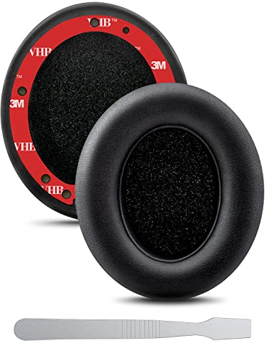 Link Dream Ersatz Ohrpolster für Beats Studio 3 Studio 2, Beats Kopfhörer Ohrpolster mit Weichem Proteinleder, Geräuschisolierung Memory-Schaum für Beats Studio 2 Studio 3 (Schwarz)