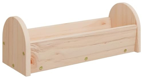 vidaXL Comedero de heno para Conejos Madera Maciza Abeto 28x10x10 cm