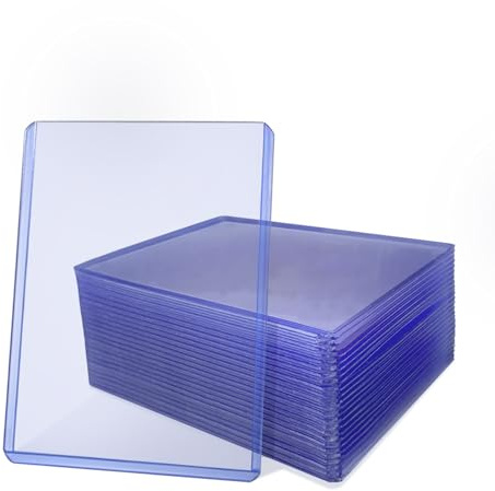 3 x 4 Clear Regular Toploader, 24 Custo die per Carte da Collezione, Custodia protettiva premium per tutti i TCG e le carte collezionabili (blu)