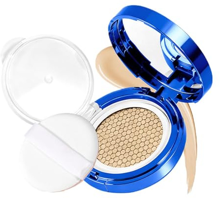 CC Cream Cushion Foundation Återfuktande Concealer Makeup | Ljusgörande Dewy CC Cream Cushion För Fru Flickvän Skönhetsentusiaster Daglig Pendling Dejt Fest Bröllop Semester Shopping