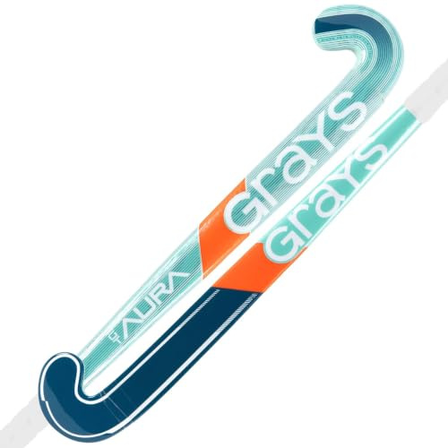 GRAYS Aura GT Junior Wooden Hockey Stick - Teal Navy 35