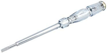 Ferrestock FSKBLP190 Destornillador busca polos fabricado en cromo-vanadio 45-58 HRC, con tapa metálica, 190 mm de longitud y empuñadura de plástico transparente reforzado