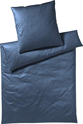 JOOP! Bettwäsche Vision Steel Blue Kissenbezug einzeln 80x80 cm