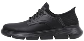 Skechers Herren Garza Gervin mit Slip-in-Technologie Mokassin, Schwarz, 45.5 EU