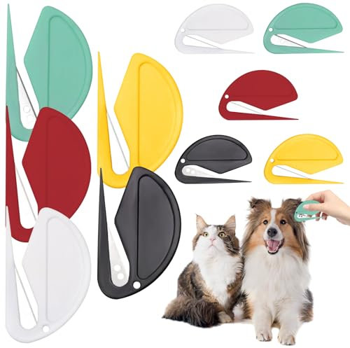 GAROMIA 10 Stück Pet Knot Opener Knotting Entfilzer Katze Entfilzungswerkzeug Hund Haustier Knotenkamm Hundekamm zum Entfernen Von Verfilzungen entfilzungsmesser