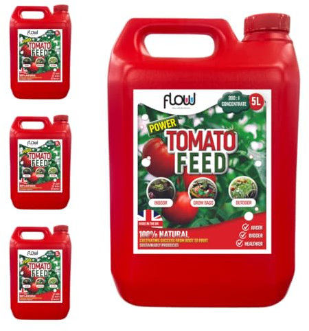 Flow Power Tomato Liquid Feed | 300:1 Concentration | Vegetable Plant Food Growing Fertiliser - (20 Litre)