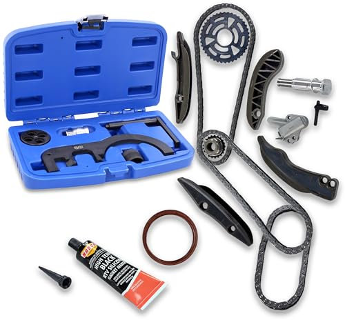 BESTPRICE Juego de cadena de distribución con piñones y juego de herramientas de ajuste del motor BGS Compatible con BMW Serie 1,2,3,4,5,6,7,X1,X3,X4,X5,X6,MINI,TOYOTA AVENSIS