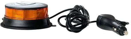 MelTruck Luz LED giratoria de advertencia con imán, 12 V, 24 V, para coches, camiones, remolques, etc