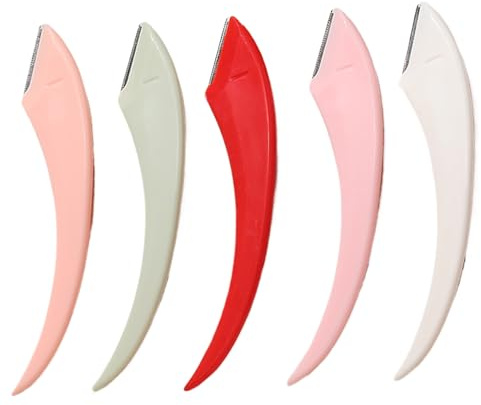 Rasoir à Sourcils,Kit Précision 5 Lames pour Hommes - Outil de Soin et Maquillage Réutilisable pour Dames Messieurs Débutants Adolescents Quotidien Salon Maison Bureau Voyage