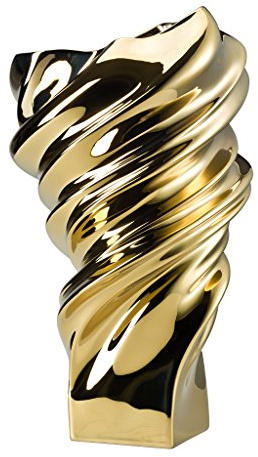 Rosenthal Squall Gold titanisiert Vase 32 cm