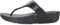 Fitflop Women's LULU Leather Toepost Thong Sandals, Black, 6 UK