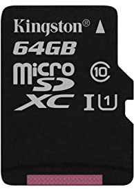 Kingston SDCG2/64GB Tarjeta MicroSD, Negro